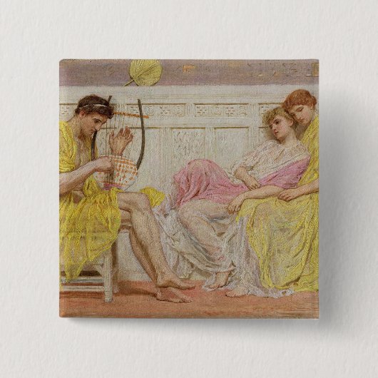Ein Musiker, c.1867 (Öl auf Leinwand) Button (Vorderseite)