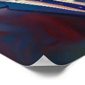 Ein Musiker, der Saxophon spielt Poster (Ecke)