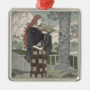 Ein Musiker Ornament Aus Metall