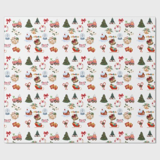 Ein Muss für ein frohes Weihnachtsfest Geschenkpapier (Flach)