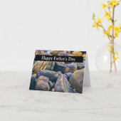 ein Muster aus kleinen, abgerundeten Felsen Karte (Gelbe Blume)