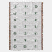 Ein Muster aus weißem und weihnachtlichem Band Decke (Vorderseite Vertikal)