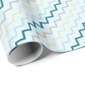 Ein Muster bunter Zickzacklinien Geschenkpapier (Rolleneckpunkt)