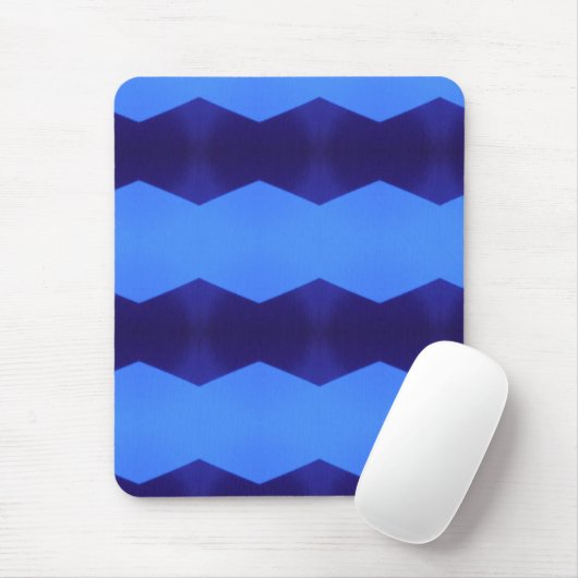 Ein Muster dunkler & Baby blauer Linien Mousepad (Mit Mouse)