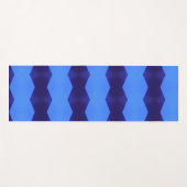 Ein Muster dunkler & Baby blauer Linien Yogamatte (Vorderseite (Horizontal))
