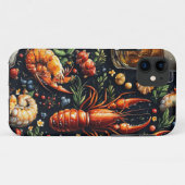 Ein Muster für Bier- und Meeresfrüchtefreunde. Case-Mate iPhone Hülle (Rückseite (Horizontal))