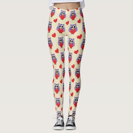 Ein Muster für eine zu große Liebe Leggings (Vorderseite)