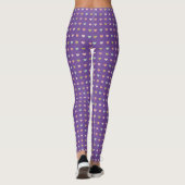 Ein Muster für pastellfarbenes Herz-Design Leggings (Rückseite)