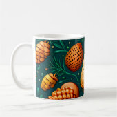 Ein Muster von Pinecones und Acorns Kaffeetasse (Links)