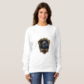 Ein mutiger, aggressiver Adler mitten im Flugzeug Sweatshirt (Vorne ganz)