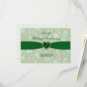 Ein mutiger Damaskus, 55. UAWG zum Hochzeitstag RSVP Karte