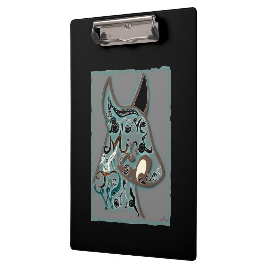 Ein mutiger Geist wird die Welt erobern Klemmbrett (Links)