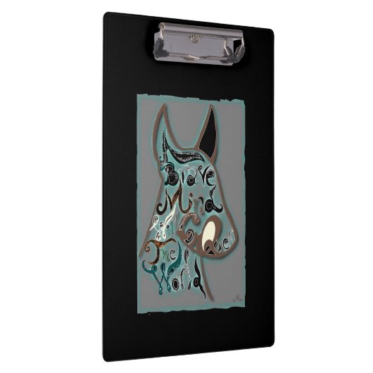 Ein mutiger Geist wird die Welt erobern Klemmbrett (Rechts)