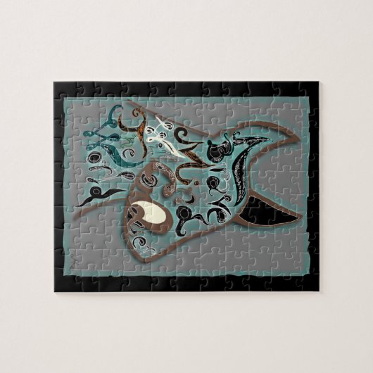 Ein mutiger Geist wird die Welt erobern Puzzle (Horizontal)