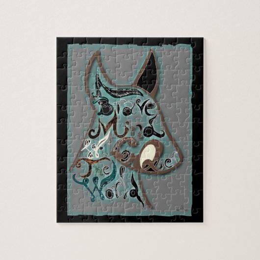 Ein mutiger Geist wird die Welt erobern Puzzle (Vertikal)