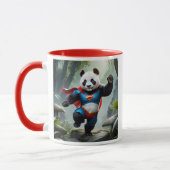Ein mutiger Held-Panda. Tasse (Links)