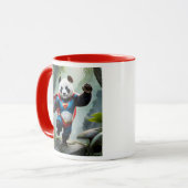 Ein mutiger Held-Panda. Tasse (Vorderseite Links)