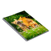 Ein Mutter-Kuss-Wildlife-Natur-Kunstposter Notizblock (Rechte Seite)