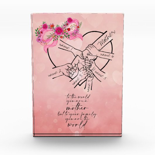 Ein Mutterherz: Die Liebe, die einen Familienspiel Fotoblock (Vorderseite)