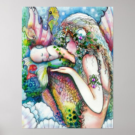 Ein Mutterkuss, Meerjungfrau-Poster Poster (Vorne)