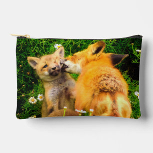 Ein Mutterkuss Wildlife Natur Kunst Druck Zubehörtasche