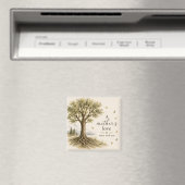 Ein Mutterliebe-Wasserfarben-Eichenbaum Magnet (In Situ (Geschirrspüler))