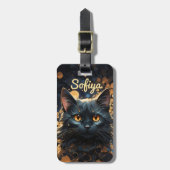 Ein mysteriöser, majestätischer Glitzer Gepäckanhänger (Vorderseite vertikal)