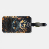 Ein mysteriöser, majestätischer Glitzer Gepäckanhänger (Rückseite horizontal)