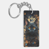 Ein mysteriöser, majestätischer Glitzer Schlüsselanhänger (Vorderseite links)