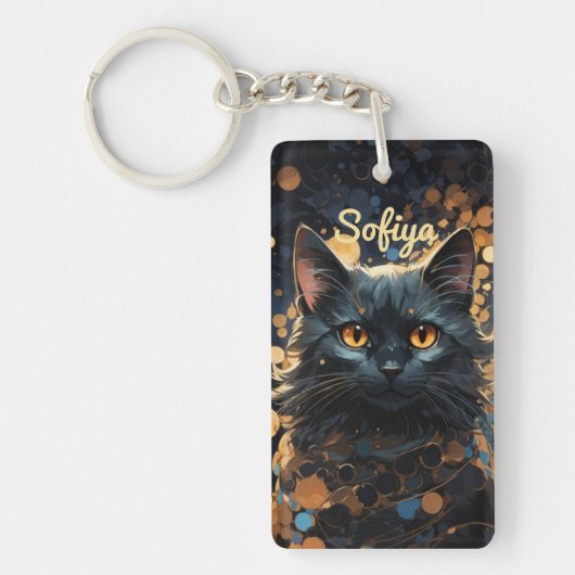 Ein mysteriöser, majestätischer Glitzer Schlüsselanhänger (Vorderseite)