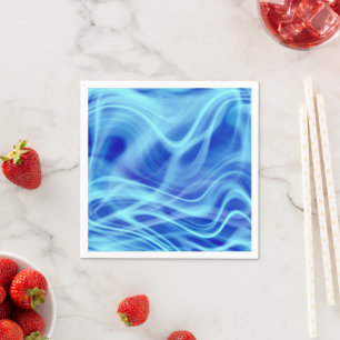 Ein mystischer blauer Nebel Serviette