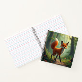 Ein mystischer Fuchs, der durch den Wald wandert Notizblock (Innenseite)