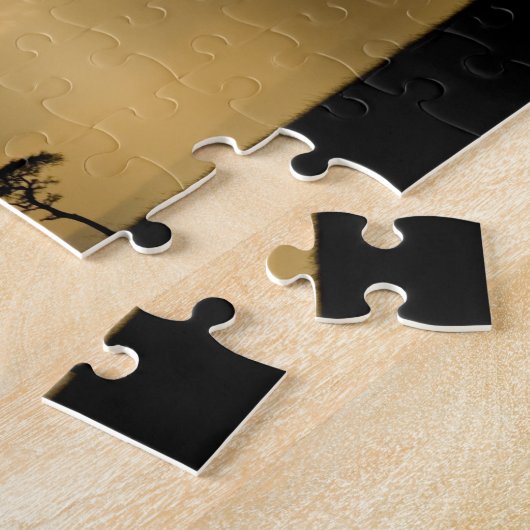 Ein mystischer Sonnenuntergang bei der Rückkehr in Puzzle (Seite)