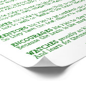 Ein Nachhaltiger Vater Poster (Ecke)