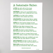 Ein Nachhaltiger Vater Poster (Vorne)