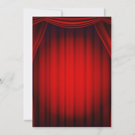 Ein Nachmittag am Broadway Einladung (Rückseite)