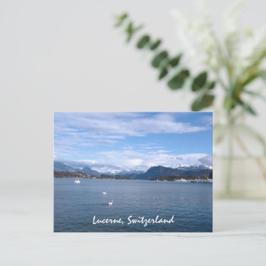 Ein Nachmittag am Vierwaldstättersee Postkarte (Stehend Vorderseite)