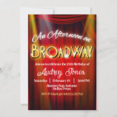 Ein Nachmittag auf Broadway Einladung (Vorderseite)