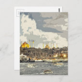 Ein Nachmittag in Istanbul Postkarte (Vorne/Hinten)
