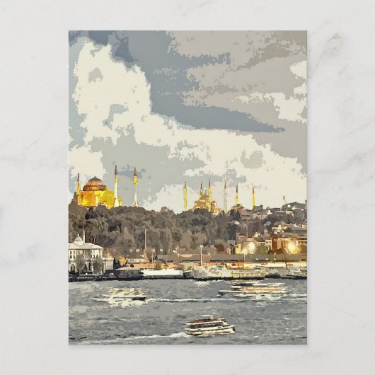 Ein Nachmittag in Istanbul Postkarte (Vorderseite)