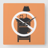 Ein Nachttisch Quadratische Wanduhr (Vorderseite)