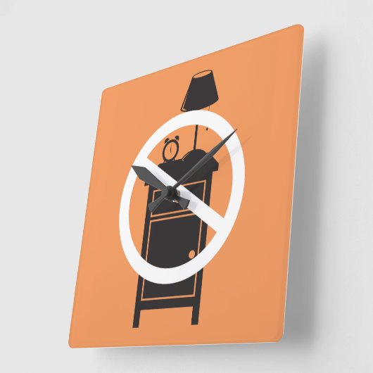 Ein Nachttisch Quadratische Wanduhr (Winkel)