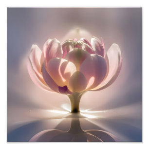 Ein Naher Blick auf die Lotus-Blume Fotodruck