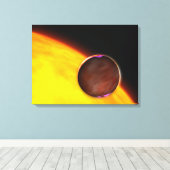 Ein naher Extrasolarplanet Leinwanddruck (Insitu (Holzboden))