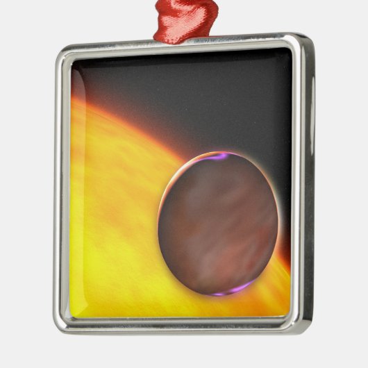 Ein naher Extrasolarplanet Silbernes Ornament (Links)