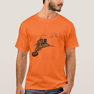 Ein naher hoher Wormhole entdecktes T-Shirt