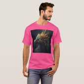 Ein naher Vogel mit Federn auf dem Kopf vi T-Shirt (Vorne ganz)