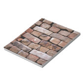 Ein näherer Blick auf eine Ziegelwand Notizblock (Rotiert)