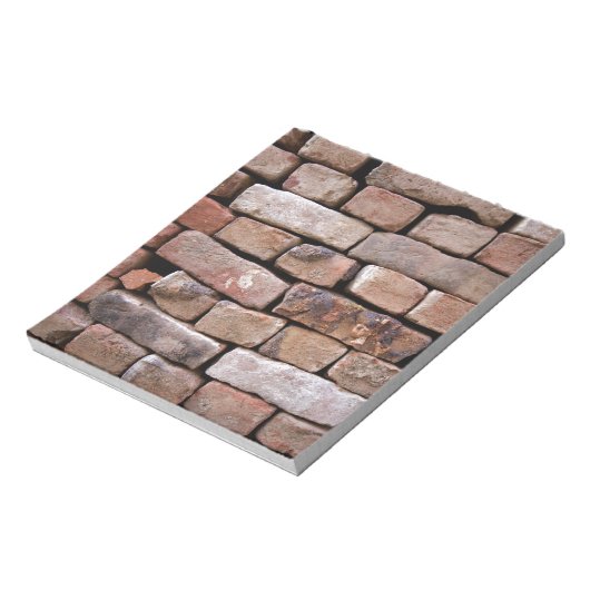 Ein näherer Blick auf eine Ziegelwand Notizblock (Rotiert)