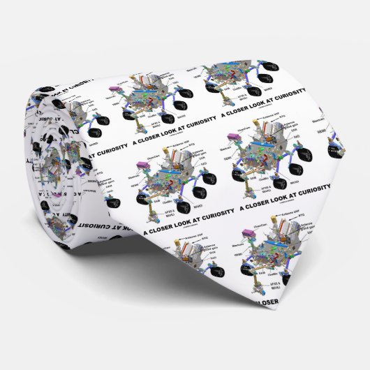 Ein naherer Blick auf Neugier (NASAmarsvagabund) Krawatte (Gerollt)